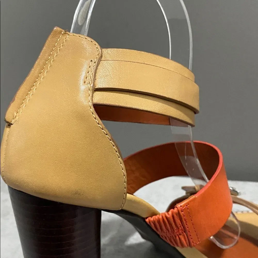 Rebecca Minkoff Double Strap Block Heel Open Toe Sandals/Heels Size 7